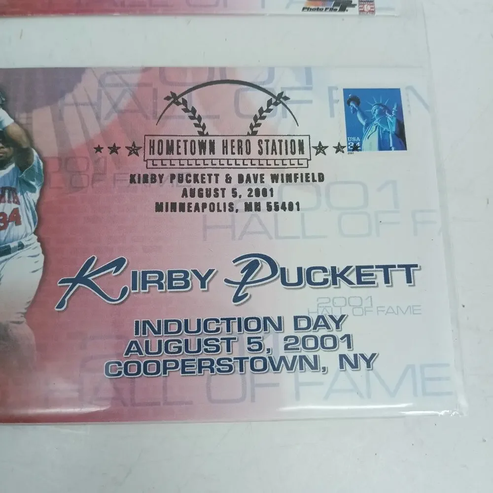 Kirby Puckett & Dave Winfield HOF US Post Office Official Envelope
